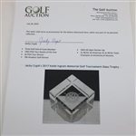 Jacky Cupit's 2017 Keith Ingram Memorial Golf Tournament Glass Trophy