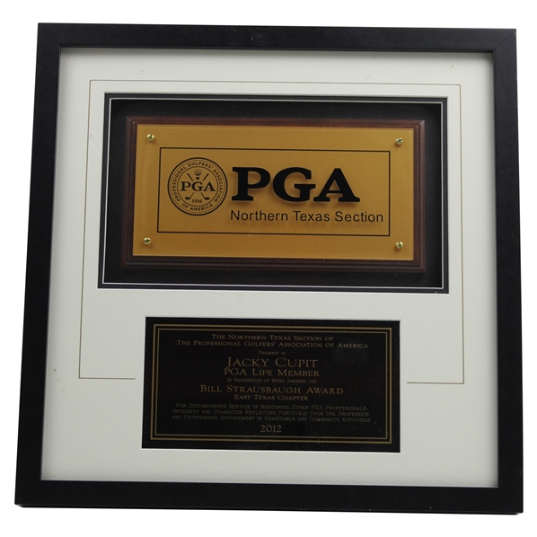 Jacky Cupits 2012 PGA Northern Texas Section Bill Strausbaugh Award