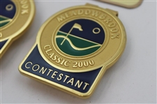 Jacky Cupit's 2000 Meadowbrook Classic Contestant & Champion Badges & 1972 San Antonio Texas Open Plate