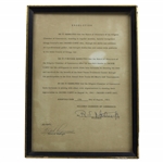 Jacky Cupits 1963 Kilgore Chamber Of Commerce Recognition Of Jacky Culpit Resolution 
