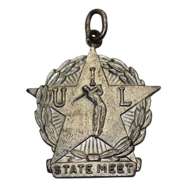 Jacky Cupits U I L State Meet Sterling Silver Golf Medal