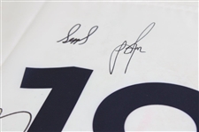 Rory McIlroy & (7) European Signed 2025 Ryder Cup Flag JSA ALOA