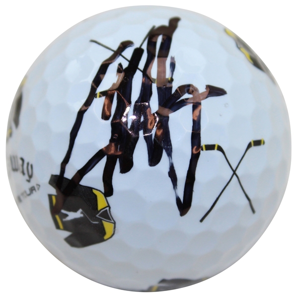 Colin Morikawa Signed Happy Gilmore 2 Gold Jacket Logo Golf Ball JSA ALOA