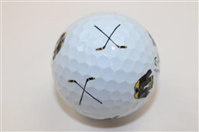 Colin Morikawa Signed Happy Gilmore 2 Gold Jacket Logo Golf Ball JSA ALOA
