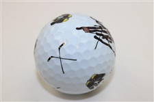 Colin Morikawa Signed Happy Gilmore 2 Gold Jacket Logo Golf Ball JSA ALOA