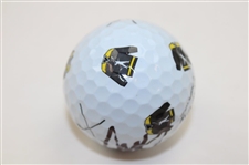 Colin Morikawa Signed Happy Gilmore 2 Gold Jacket Logo Golf Ball JSA ALOA