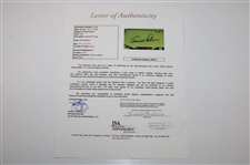 Arnold Palmer Signed 2007 Masters Embroidered Flag JSA Full #B86081