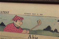 1925 Original Color Comic Section Golf Full Page Cartoon “Abie” by A. Hershfield - May 17th