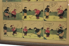 1925 Original Color Comic Section Golf Full Page Cartoon “Abie” by A. Hershfield - May 17th