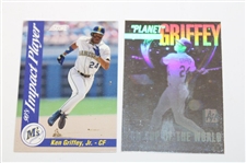 Two (2) 2001 Premier Golf Card Packs, Jordan Baseball & Griffey Rookie + Two (2) other Griffey Cards