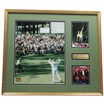 Jack Nicklaus Signed 1986 Masters Eagle Putt on 15th Hole Photo - Framed JSA ALOA
