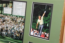 Jack Nicklaus Signed 1986 Masters Eagle Putt on 15th Hole Photo - Framed JSA ALOA