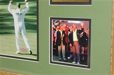Jack Nicklaus Signed 1986 Masters Eagle Putt on 15th Hole Photo - Framed JSA ALOA