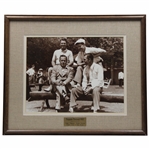 Jones, Demaret, Nelson & Hogan Sepia Tone Late 1940’s at Augusta National GC Framed