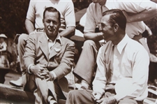 Jones, Demaret, Nelson & Hogan Sepia Tone Late 1940’s at Augusta National GC Framed