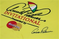Arnold Palmer Signed Arnold Palmer Invitational Yellow Embroidered Flag JSA ALOA