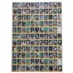 1981 Donruss PGA Tour 121 Card Uncut Sheet w/ Two (2) Nicklaus Rookie Cards