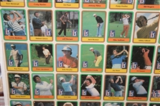 1981 Donruss PGA Tour 121 Card Uncut Sheet w/ Two (2) Nicklaus Rookie Cards
