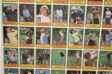 1981 Donruss PGA Tour 121 Card Uncut Sheet w/ Two (2) Nicklaus Rookie Cards