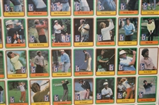 1981 Donruss PGA Tour 121 Card Uncut Sheet w/ Two (2) Nicklaus Rookie Cards