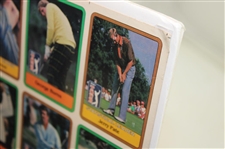 1981 Donruss PGA Tour 121 Card Uncut Sheet w/ Two (2) Nicklaus Rookie Cards