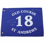 Nick Faldo Signed Old Course Flag w/To Dave Best Wishes 1990 JSA ALOA