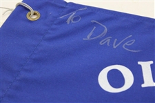 Nick Faldo Signed Old Course Flag w/'To Dave Best Wishes 1990' JSA ALOA