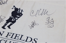Sorenstam, Thompson, Creamer & 11 Other LPGA Stars Signed Tartan Fields Course Used Flag JSA ALOA