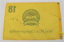 Y. E. Yang Signed 2009 PGA Championship At Hazeltine Flag JSA ALOA