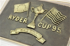 1995 Ryder Cup Oakhill Royal English Porcelain Playing Cards Holder Handcrafted By Artist Bill Waugh
