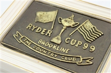 1999 Ryder Cup Brookline The Country Club Royal English Porcelain Playing Cards Holder Handcrafted By Artist Bill Waugh