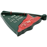Vintage Los Angeles Country Club (L.A.C.C.) Hole 11 Tee Marker - Circa 1950's