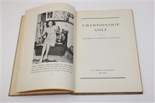 Babe Zaharias Signed 1948 'Championship Golf' Book w/Referenced Used '64' Scorecard JSA ALOA