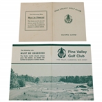 Two (2) Pine Valley Golf Club Official Scorecards - One w/Stymie
