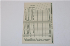 Two (2) Pine Valley Golf Club Official Scorecards - One w/Stymie