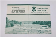 Two (2) Pine Valley Golf Club Official Scorecards - One w/Stymie