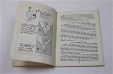 1935 'Rights & Wrongs of Golf' Booklet by Bobby Jones
