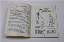 1935 'Rights & Wrongs of Golf' Booklet by Bobby Jones