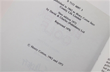 Henry Cotton Signed Reprinted 1976 'Henry Cotton Says…Play Better Golf' Book JSA ALOA
