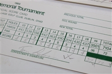 Geiberger, Lehman, Watson & (7) others Signed 1993 Memorial, 1994  Sprint Invitational, 1998 Tour Championship & 1993 Southwestern Colonial Official Scorecards