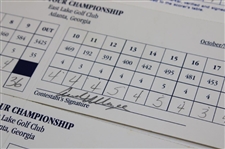 Geiberger, Lehman, Watson & (7) others Signed 1993 Memorial, 1994  Sprint Invitational, 1998 Tour Championship & 1993 Southwestern Colonial Official Scorecards