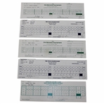 Duval, Furyk, Irwin & (7) others Signed 1994, 1998 & 1994 Memorial, Tour Champ. & World Series of Golf Official Scorecards 