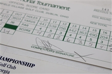 Duval, Furyk, Irwin & (7) others Signed 1994, 1998 & 1994 Memorial, Tour Champ. & World Series of Golf Official Scorecards 