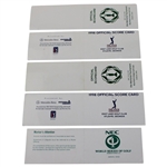 Duval, Furyk, Irwin & (7) others Signed 1994, 1998 & 1994 Memorial, Tour Champ. & World Series of Golf Official Scorecards 
