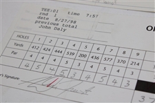 Sutton, Azinger, Price & (7) Others Signed Official Tournament Scorecards