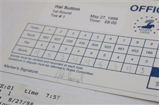Sutton, Azinger, Price & (7) Others Signed Official Tournament Scorecards