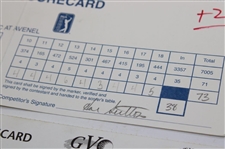 Sutton, Azinger, Price & (7) Others Signed Official Tournament Scorecards