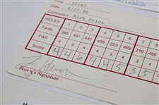 Sutton, Azinger, Price & (7) Others Signed Official Tournament Scorecards