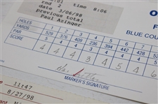 Sutton, Azinger, Price & (7) Others Signed Official Tournament Scorecards