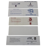 Sutton, Azinger, Price & (7) Others Signed Official Tournament Scorecards